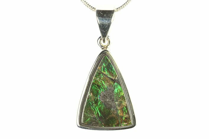 Stunning Ammolite Pendant (Necklace) - Sterling Silver #280048